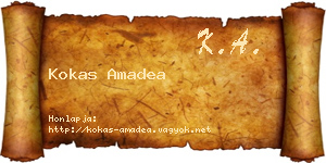 Kokas Amadea névjegykártya
